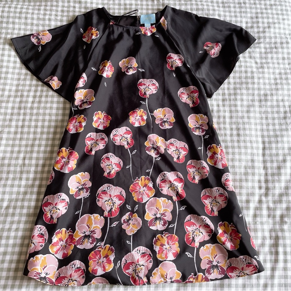 CeCe Floral Flutter Dress